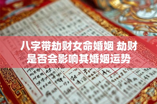 八字带劫财女命婚姻 劫财是否会影响其婚姻运势