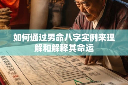 如何通过男命八字实例来理解和解释其命运
