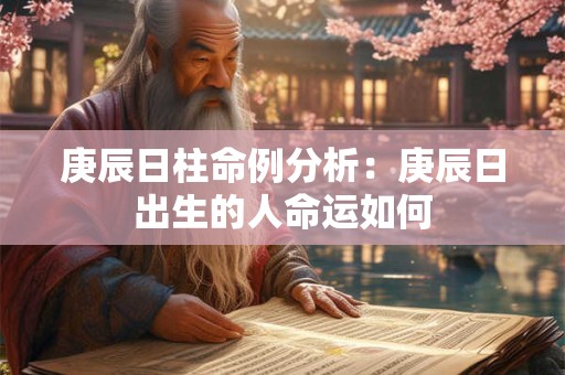 庚辰日柱命例分析：庚辰日出生的人命运如何
