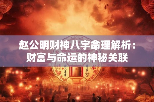 赵公明财神八字命理解析：财富与命运的神秘关联