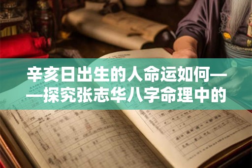辛亥日出生的人命运如何——探究张志华八字命理中的辛亥日