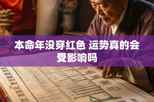 本命年没穿红色 运势真的会受影响吗