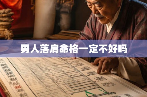 男人落肩命格一定不好吗