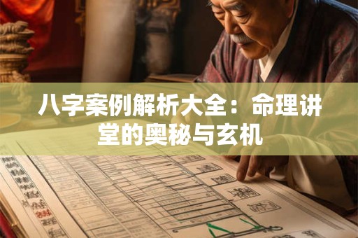 八字案例解析大全：命理讲堂的奥秘与玄机