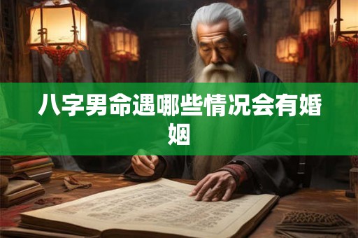 八字男命遇哪些情况会有婚姻