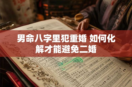 男命八字里犯重婚 如何化解才能避免二婚 男命八字里犯重婚 如何化解才能避免二婚