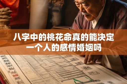 八字中的桃花命真的能决定一个人的感情婚姻吗