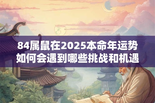84属鼠在2025本命年运势如何会遇到哪些挑战和机遇