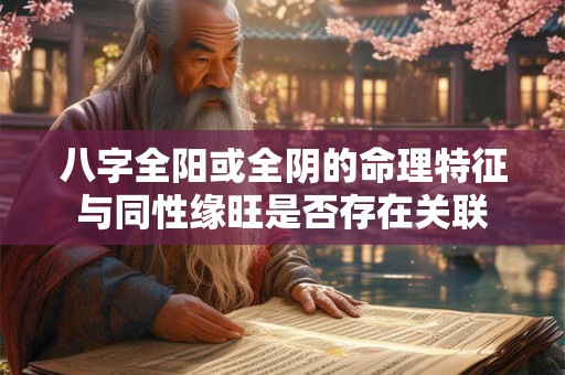 详细阅读:八字全阳或全阴的命理特征与同性缘旺是否存在关联 八字全阳或全阴的命理特征与同性缘旺是否存在关联