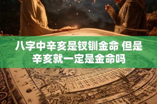 八字中辛亥是钗钏金命 但是辛亥就一定是金命吗