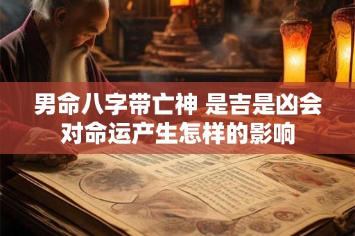 男命八字带亡神 是吉是凶会对命运产生怎样的影响