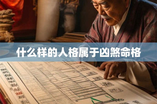 什么样的人格属于凶煞命格