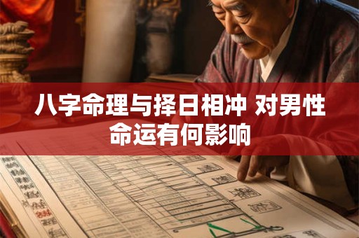 八字命理与择日相冲 对男性命运有何影响