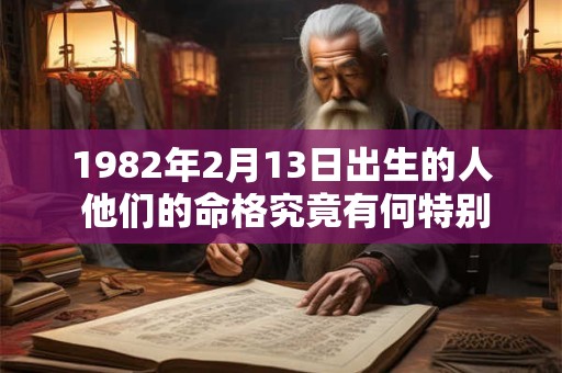 1982年2月13日出生的人 他们的命格究竟有何特别之处