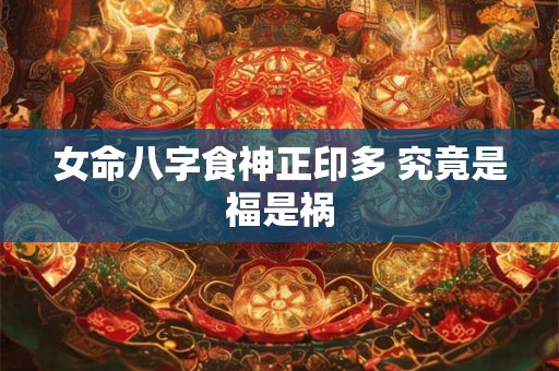 女命八字食神正印多 究竟是福是祸