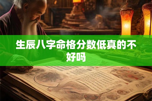 生辰八字命格分数低真的不好吗