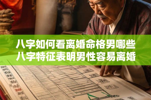 八字如何看离婚命格男哪些八字特征表明男性容易离婚