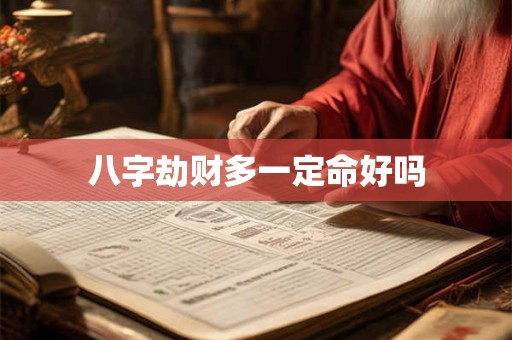 八字劫财多一定命好吗