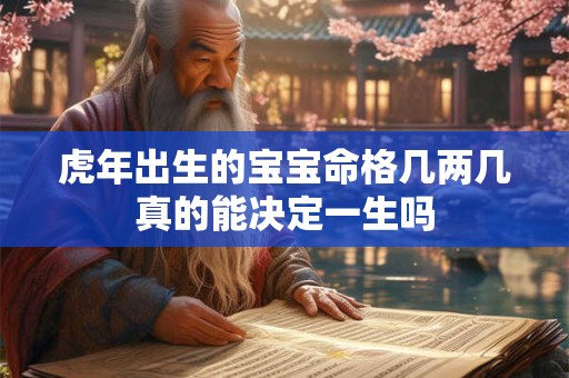虎年出生的宝宝命格几两几真的能决定一生吗