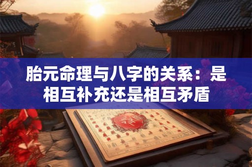 胎元命理与八字的关系：是相互补充还是相互矛盾
