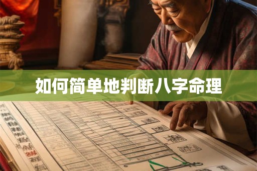 如何简单地判断八字命理