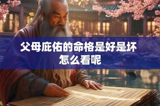 父母庇佑的命格是好是坏 怎么看呢
