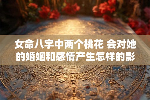 详细阅读:女命八字中两个桃花 会对她的婚姻和感情产生怎样的影响呢 女命八字中两个桃花 会对她的婚姻和感情产生怎样的影响呢