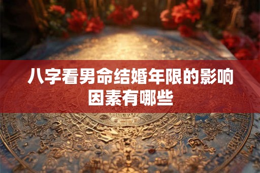 八字看男命结婚年限的影响因素有哪些