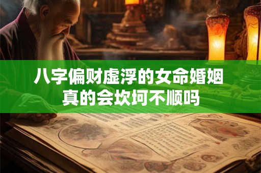 八字偏财虚浮的女命婚姻 真的会坎坷不顺吗