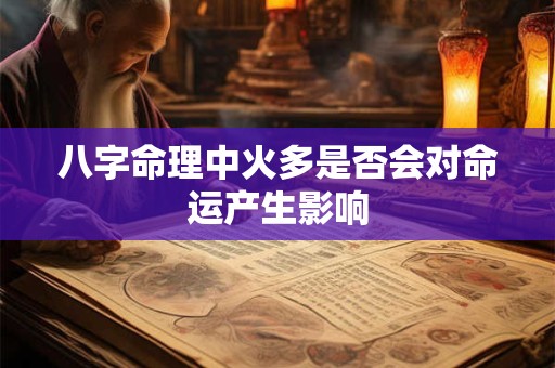 八字命理中火多是否会对命运产生影响