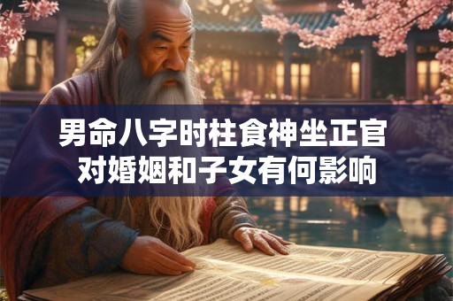 男命八字时柱食神坐正官 对婚姻和子女有何影响