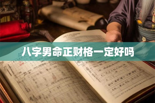 八字男命正财格一定好吗