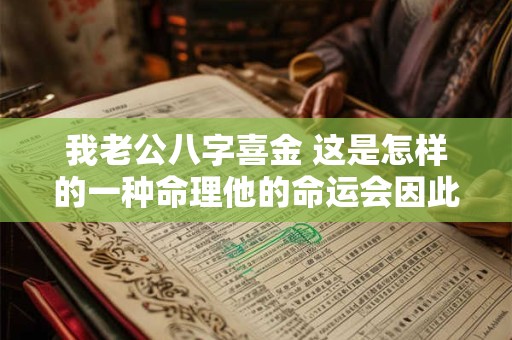 我老公八字喜金 这是怎样的一种命理他的命运会因此而改变吗 我老公八字喜金 这是怎样的一种命理他的命运会因此而改变吗