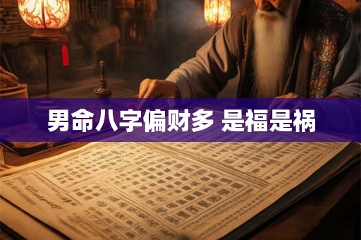 男命八字偏财多 是福是祸 男命八字偏财多 是福是祸