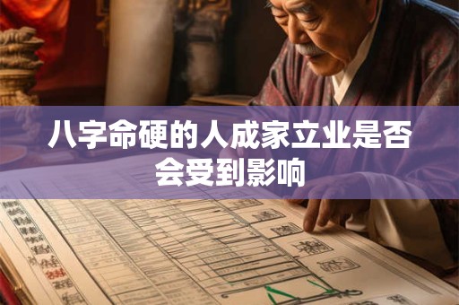 八字命硬的人成家立业是否会受到影响