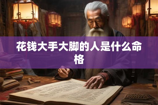 花钱大手大脚的人是什么命格