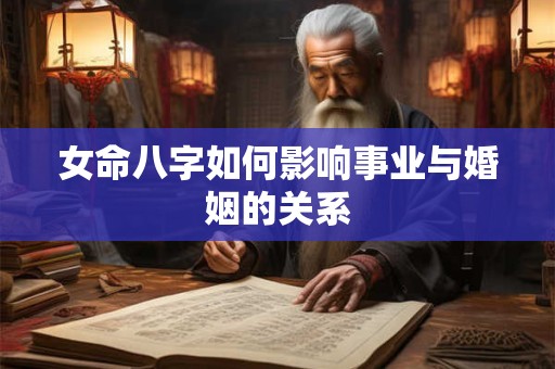 女命八字如何影响事业与婚姻的关系