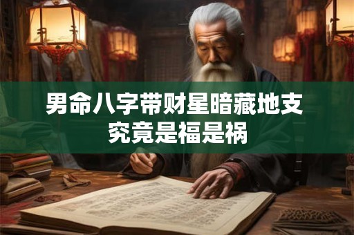 男命八字带财星暗藏地支 究竟是福是祸