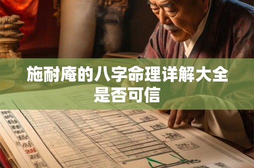 施耐庵的八字命理详解大全是否可信