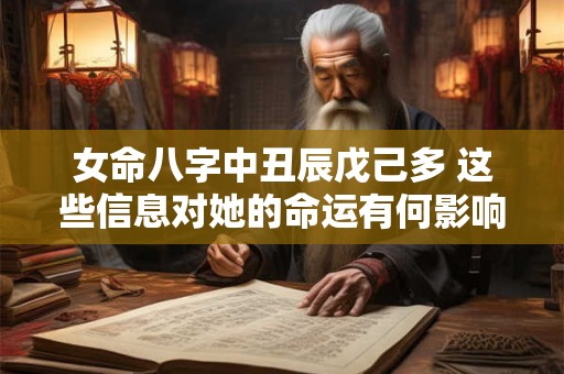 女命八字中丑辰戊己多 这些信息对她的命运有何影响