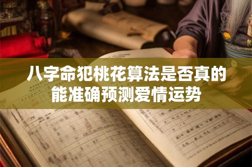 八字命犯桃花算法是否真的能准确预测爱情运势