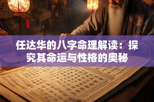 任达华的八字命理解读：探究其命运与性格的奥秘