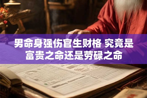 男命身强伤官生财格 究竟是富贵之命还是劳碌之命