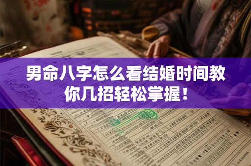 男命八字怎么看结婚时间教你几招轻松掌握！