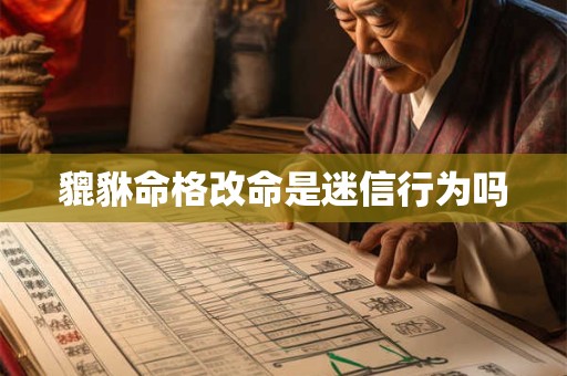 貔貅命格改命是迷信行为吗
