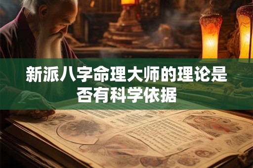 新派八字命理大师的理论是否有科学依据