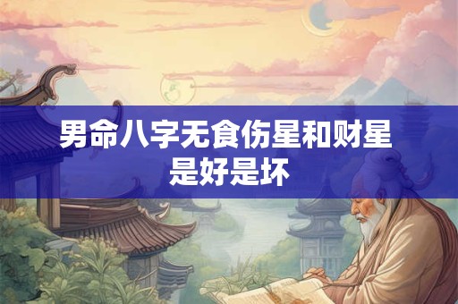 男命八字无食伤星和财星 是好是坏