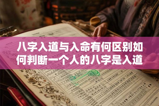 八字入道与入命有何区别如何判断一个人的八字是入道还是入命呢