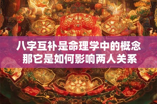 八字互补是命理学中的概念 那它是如何影响两人关系的呢