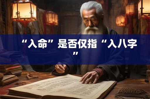 “入命”是否仅指“入八字”